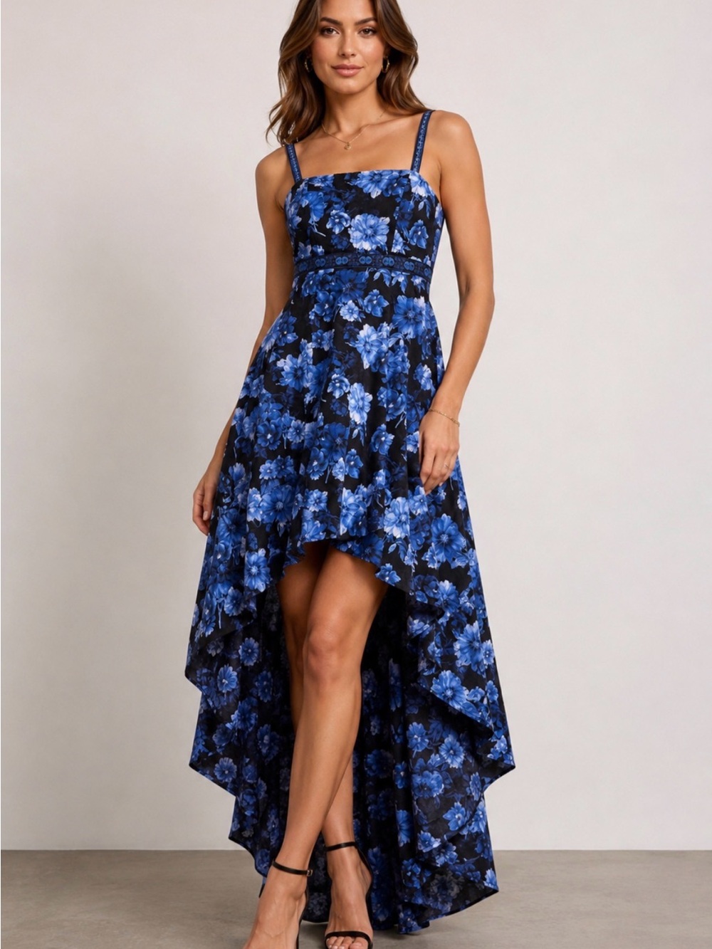 Alice + Olivia Florence Dream Floral Royalty Hi-Low Dress NWT $995